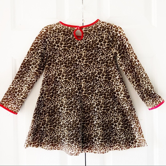 J Khaki Girls Toddler Animal Print Long Sleeve Dress 3T - Picture 13 of 16